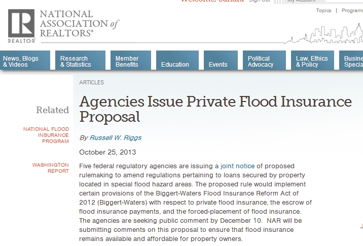 Agencies Issue Private Flood Insurance Proposal