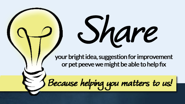 Share your bright ideas
